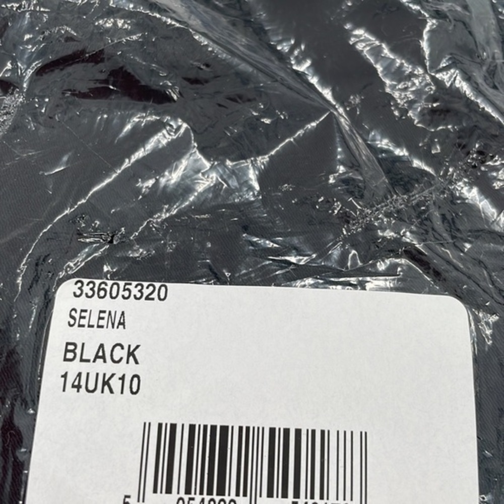 REISS Black Selena Long Sleeve Utility Jumpsuit - Picture 9 of 9